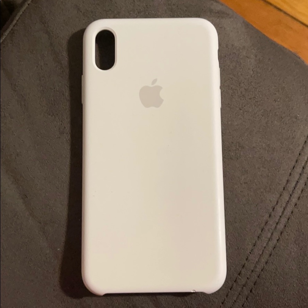 iPhone XS Max white silicone Apple phone case